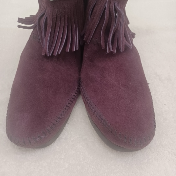 Minnetonka Suede Fringe Booties - Picture 6 of 8